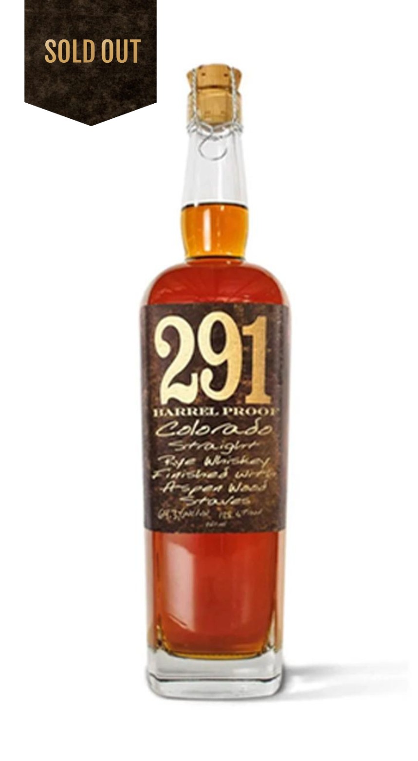 291 Straight Rye Colorado Whiskey - limited edition