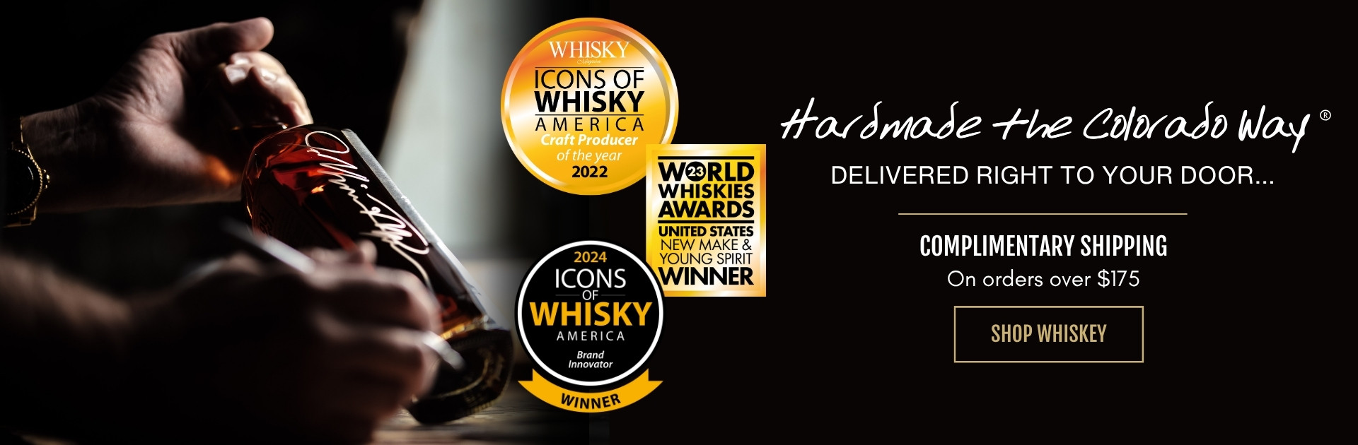 Hardmade the Colorado Way. 291 Delivered right to your door. Complimentary Shipping on orders over $175. Shop Whiskey Button